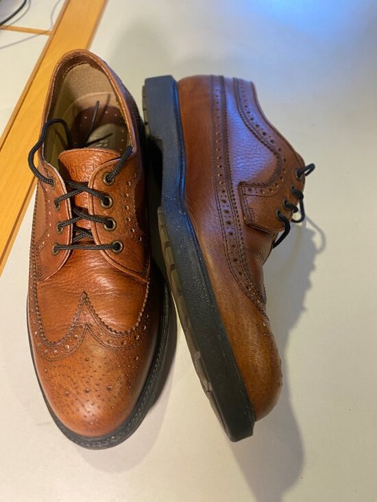 Rockport - Size 8M - Men\'s Brown Leather Gore-Tex Wingtip Oxford Dress Shoes main image 4